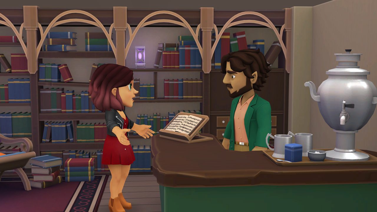 Tara and Westley share a romantic moment.