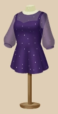 Amethyst Glimmer Mini outfit on a mannequin