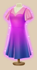 Aurora's Glow Day Dress outfit on a mannequin