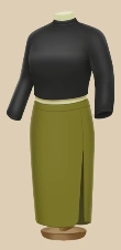 Black Olive Long outfit on a mannequin