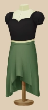 Black Spruce Frilly outfit on a mannequin