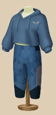 Blue Mosaic Leggings outfit on a mannequin