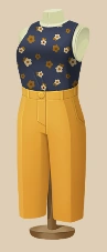 Busy Bee Slacks outfit on a mannequin