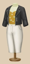 Divine Dandelion Jacket outfit on a mannequin