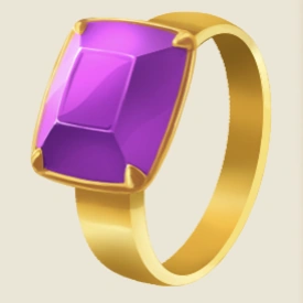 Gold Amethyst Ring icon