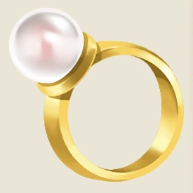 Gold Pearl Ring icon