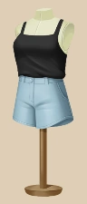 Keep It Casual Shorts outfit on a mannequin