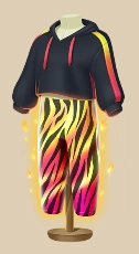Lava Fissure Leggings outfit on a mannequin
