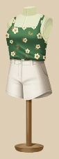 Mint On Demand Shorts outfit on a mannequin