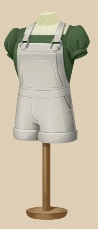Mossy Marble Romper outfit on a mannequin