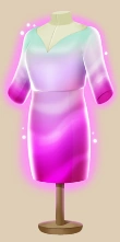 Neon Plasma Midi outfit on a mannequin