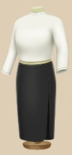 Opal Onyx Long outfit on a mannequin