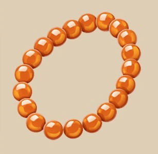 Orange Bead Bracelet icon