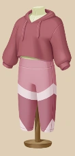 Pink Daydream Leggings outfit on a mannequin