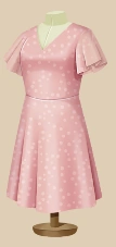 Polkadot Primrose Day Dress outfit on a mannequin