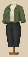 Pretty Pine Jacket outfit on a mannequin