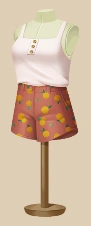 Raspberry Citrus Shorts outfit on a mannequin