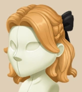 Blonde Bow Tied Bob hairstyle on a mannequin