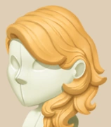 Blonde Wolf Cut hairstyle on a mannequin