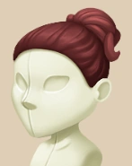 Classic Auburn High Bun hairstyle on a mannequin