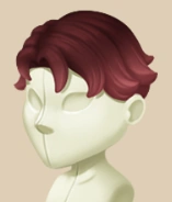 Classic Auburn Short Shag hairstyle on a mannequin