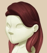 Classic Auburn Tresses hairstyle on a mannequin