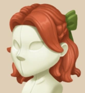 Copper Bow Tied Bob hairstyle on a mannequin