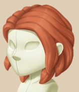 Copper Classic Cut hairstyle on a mannequin