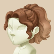 Milk Tea Ponytail hairstyle on a mannequin