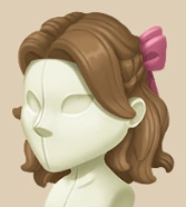 Olive Bow Tied Bob hairstyle on a mannequin