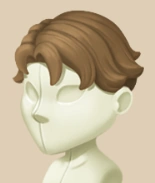 Olive Short Shag hairstyle on a mannequin
