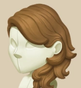 Olive Wolf Cut hairstyle on a mannequin