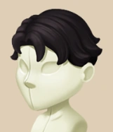 Raven Short Shag hairstyle on a mannequin